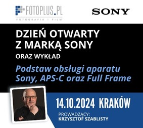 SONY | Wykład: Podstaw obsługi aparatu Sony, APS-C oraz Full Frame 14.10.2024