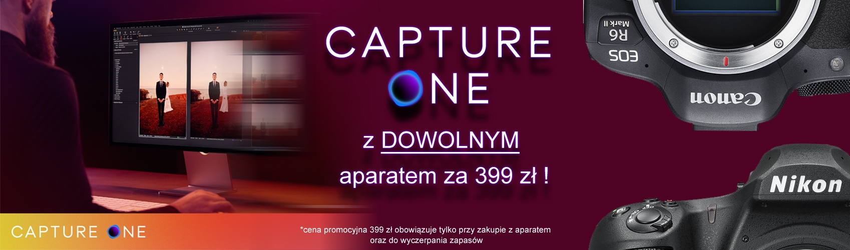 Promocja na oprogramowanie Capture ONE PRO 23 przy zakupie z aparatem