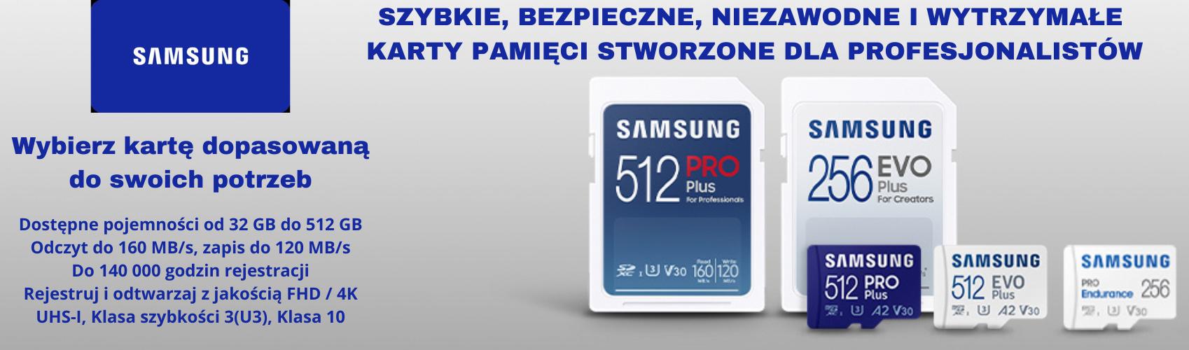 SAMSUNG | Wybierz kartę pamięci Samsung dopasowaną do swoich potrzeb