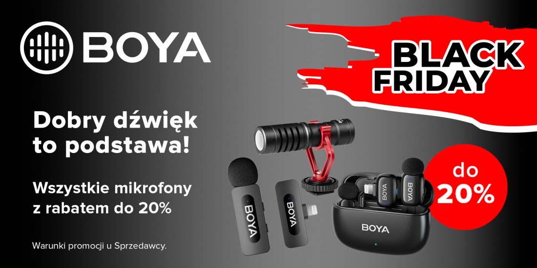 Boya Black Friday: rabat do 20% na wszystkie mikrofony