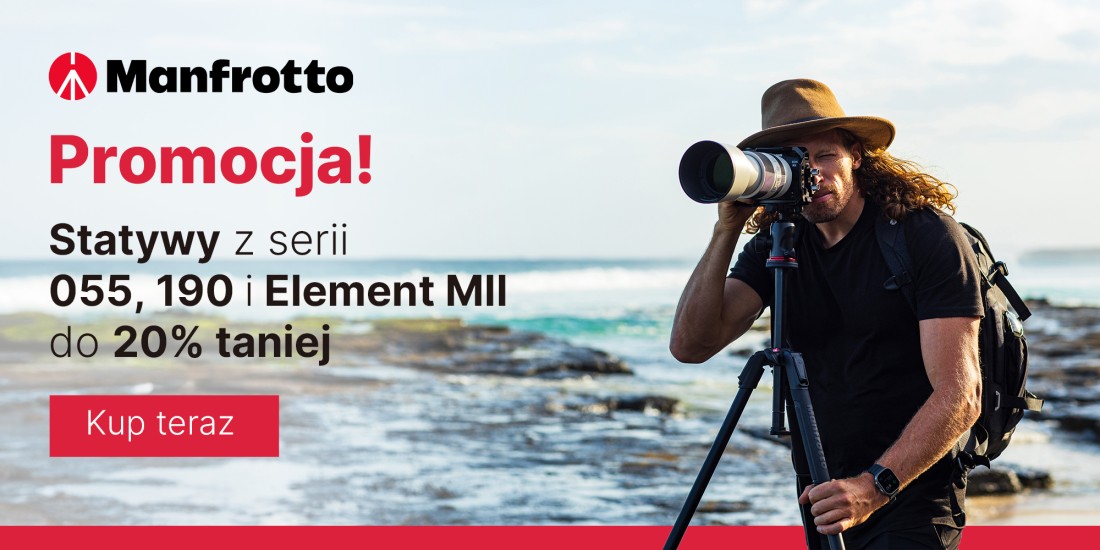 Statywy Manfrotto do 20% taniej!