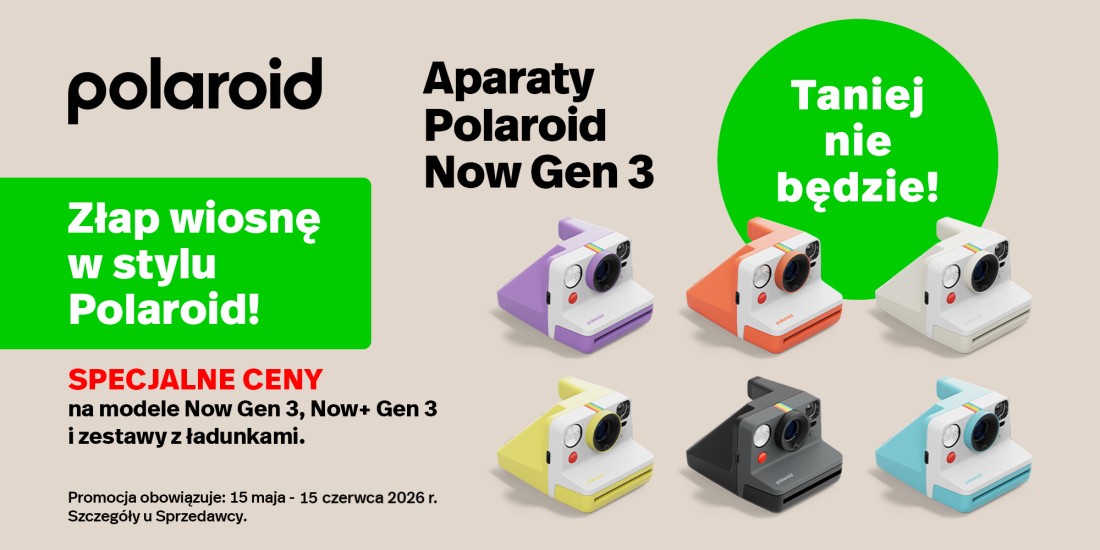 Polaroid | Specjalne ceny na modele Now Gen 3