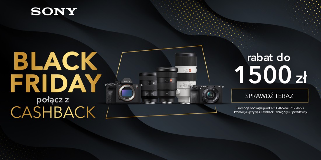 Sony Black Friday: specjalne ceny + cashback!
