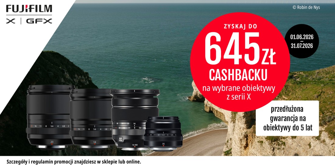 Fujifilm | Cashback na wybrane obiektywy FUJINON XF!