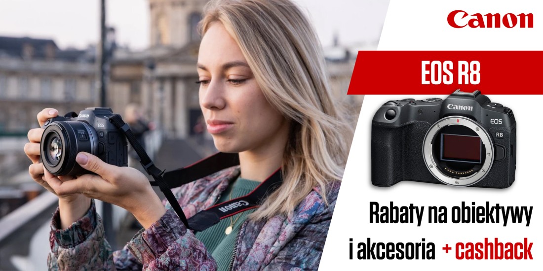 Canon EOS R8 | Rabaty na obiektywy i akcesoria + cashback