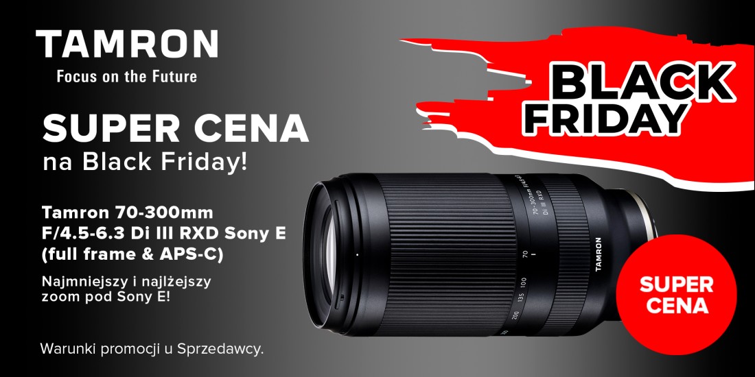 Zoom Tamron w promocyjnej cenie na Black Friday