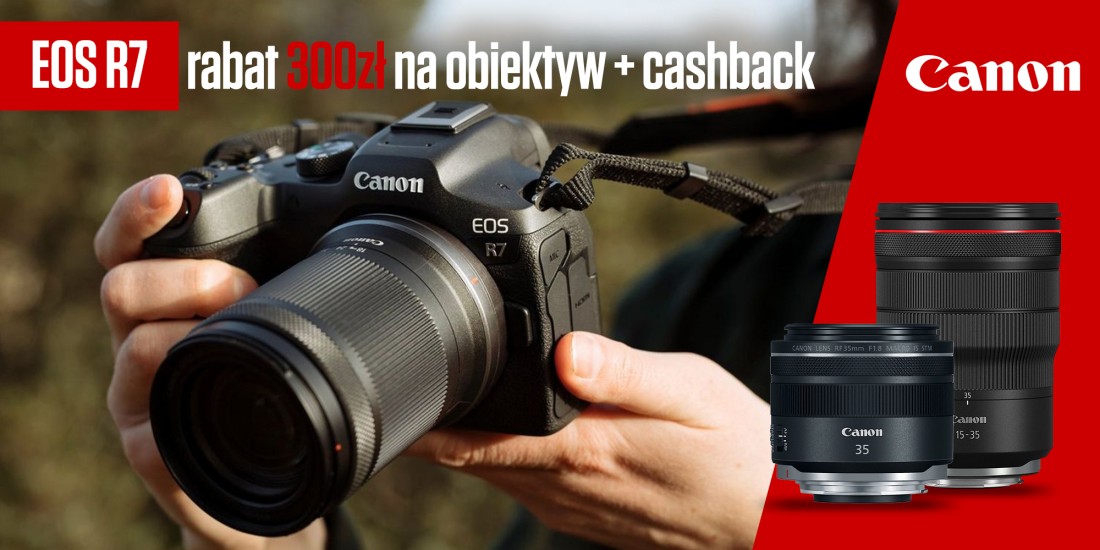 Kup aparat Canon EOS R7 i dobierz obiektyw z rabatem 300zł