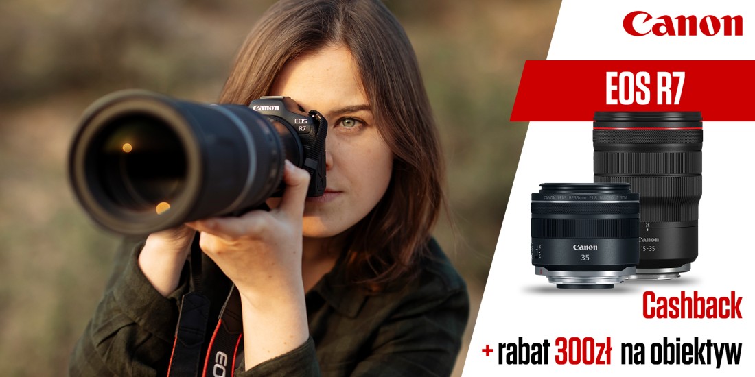 Kup aparat Canon EOS R7 i dobierz obiektyw z rabatem 300zł