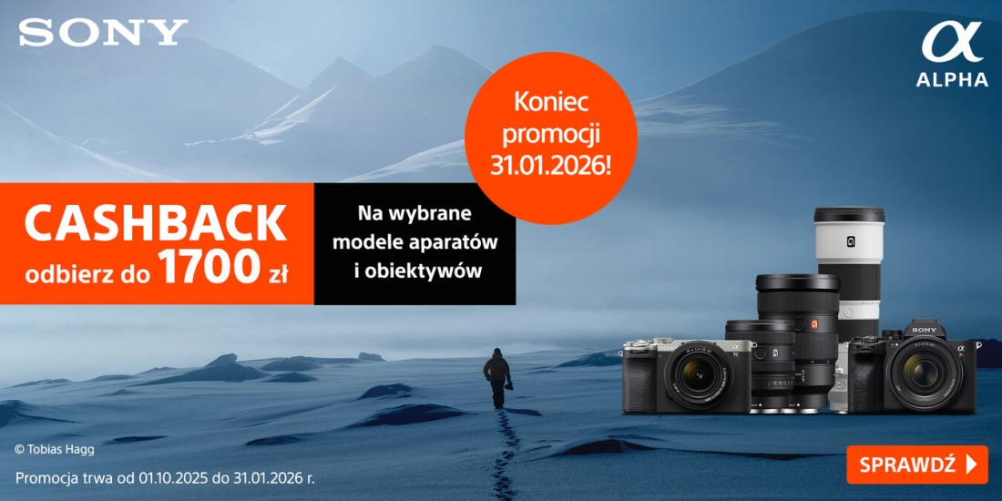 Zimowy cashback Sony: odbierz do 1700zł