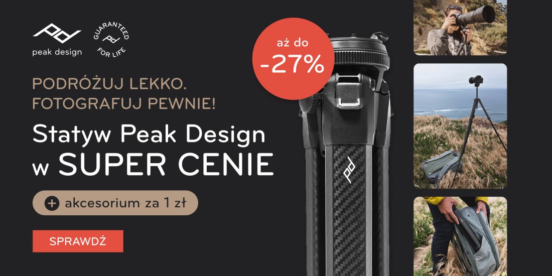 Promocja Peak Design | Statywy z rabatem do 27%