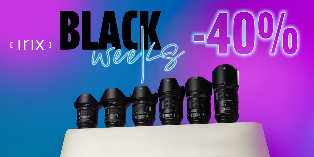 IRIX | Black Weeks -40% na wszystkie obiektywy Irix Foto