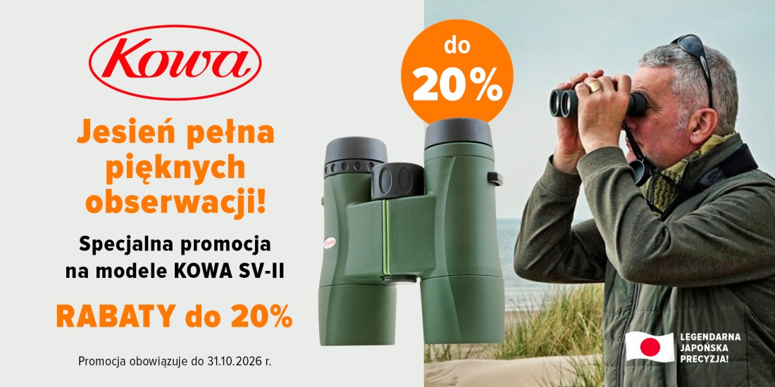 Rabaty do 20% na lornetki Kowa SV-II
