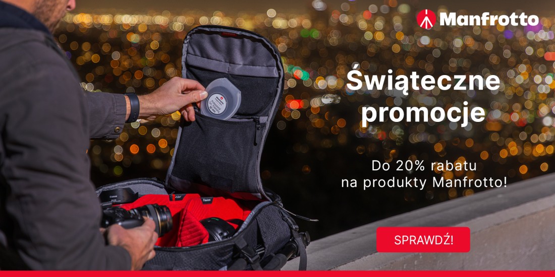 MANFROTTO | Świąteczne promocje! Do 20% rabatu na produkty Manfrotto!