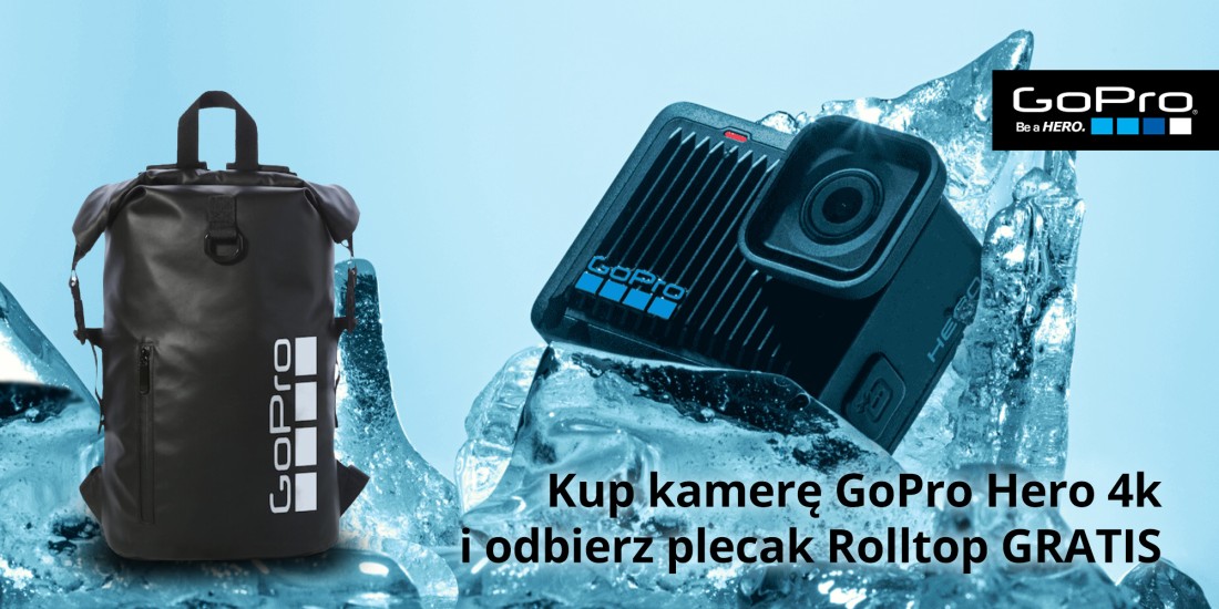 Kamera sportowa GoPro HERO + PLECAK GOPRO ROLLTOP !