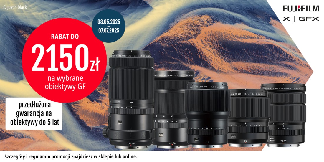 Promocja FujiFilm: wybrane obiektywy z serii GF z rabatem do 2150 zł