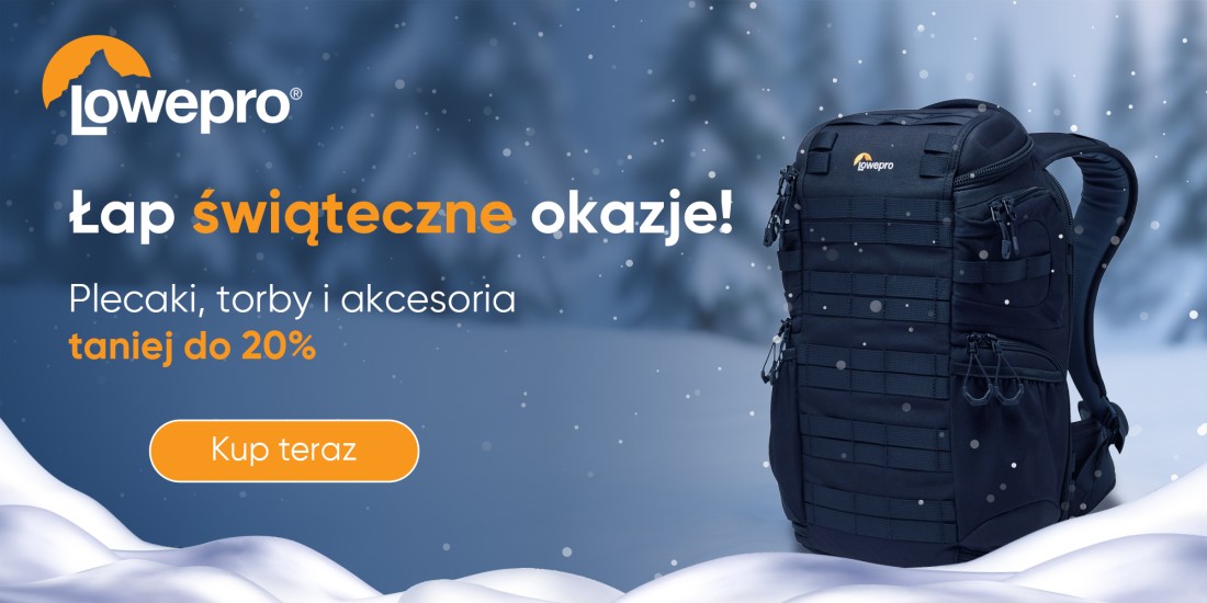 Lowepro | Świąteczne okazje: plecaki, torby i akcesoria taniej do 20%