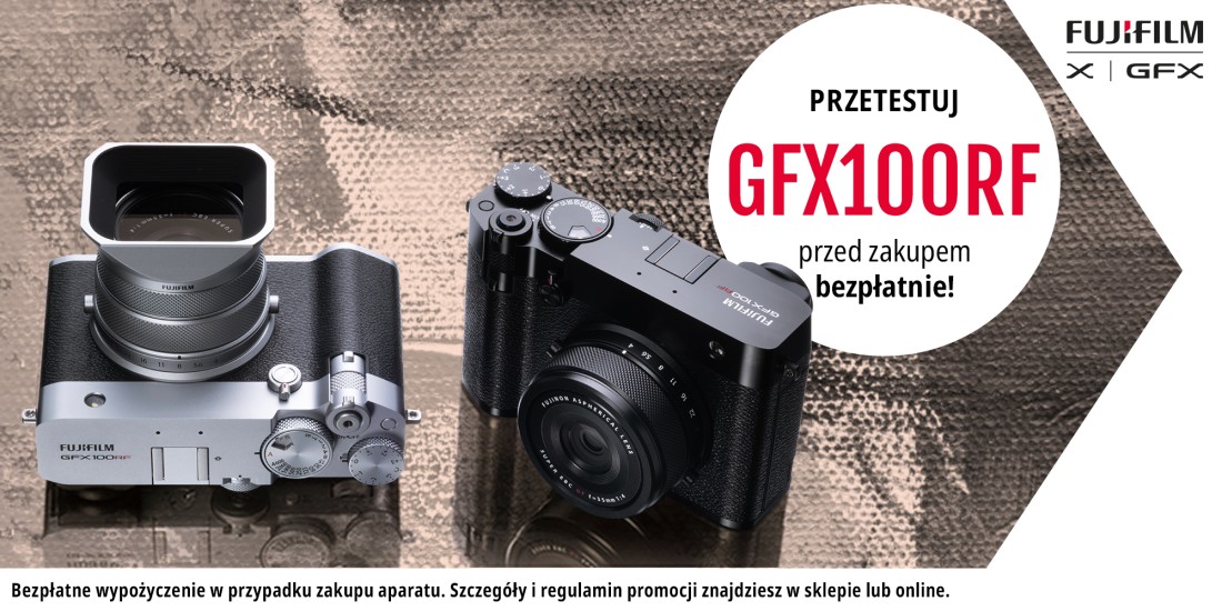 Przetestuj Fujifilm GFX 100 RF za darmo!