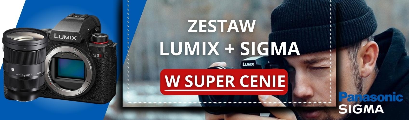 Co za połączenie! Zgarnij teraz teraz aparat Panasonic Lumix w zestawie z obiektywem Sigma w super okazyjnych cenach! 