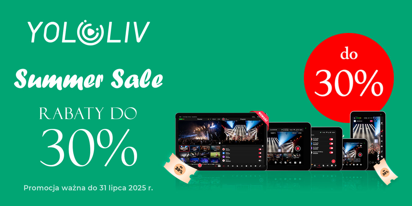 Promocja YoloLiv: rabaty do 30% na sprzęt do streamingu
