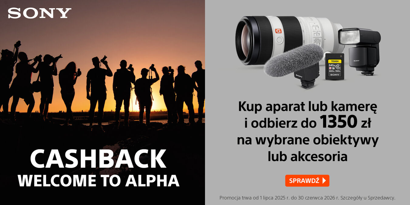 Welcome to Alpha Cashback odbierz do 1350 zł na wybrane produkty