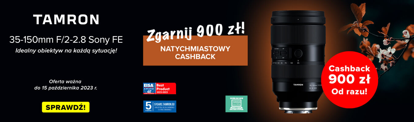 Tamron Cashback 900 zł