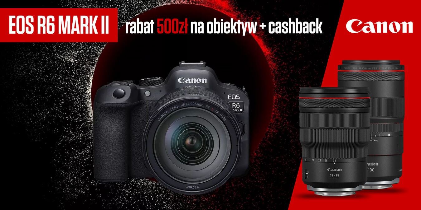 Canon EOS r^ Mark II z rabatem 500 zł na obiektyw