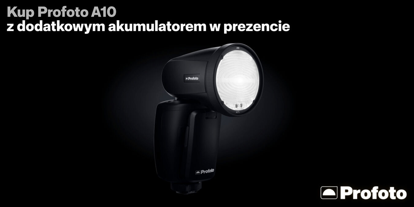 Profoto A10 z dodatkowym akumulatorem gratis