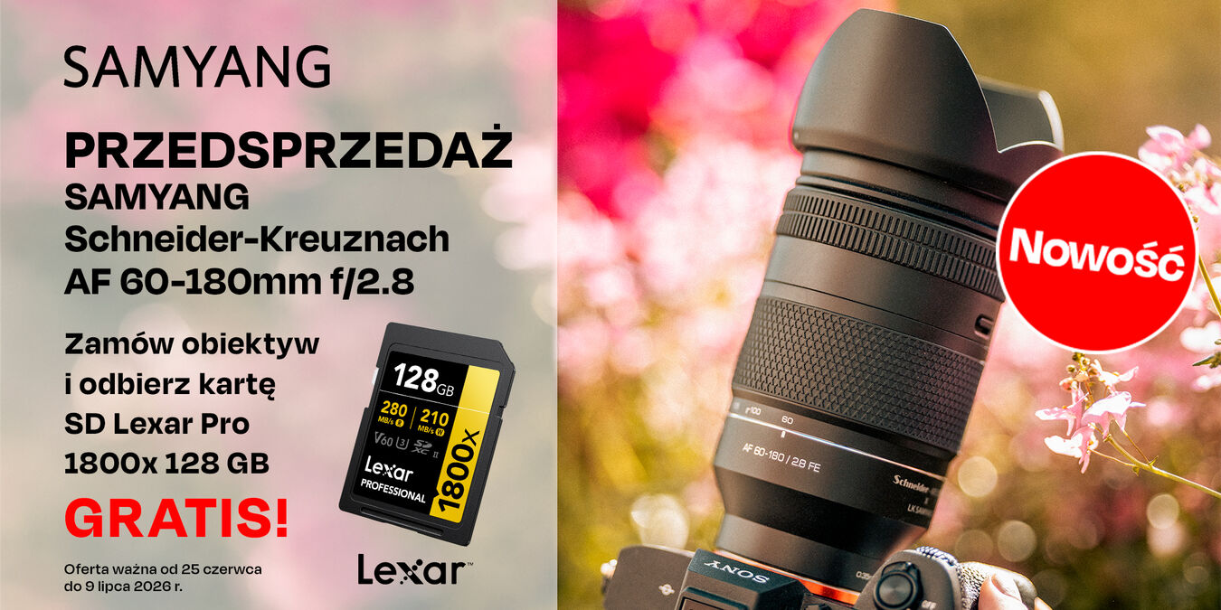 Nowość | Samyang AF 60–180 mm F2.8 FE w przedsprzedaży z GRATISEM!