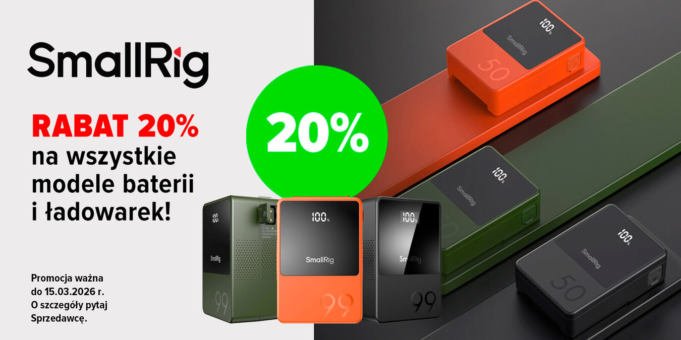 Promocja SmallRig: rabat 20% na wszystkie modele baterii i ładowarek