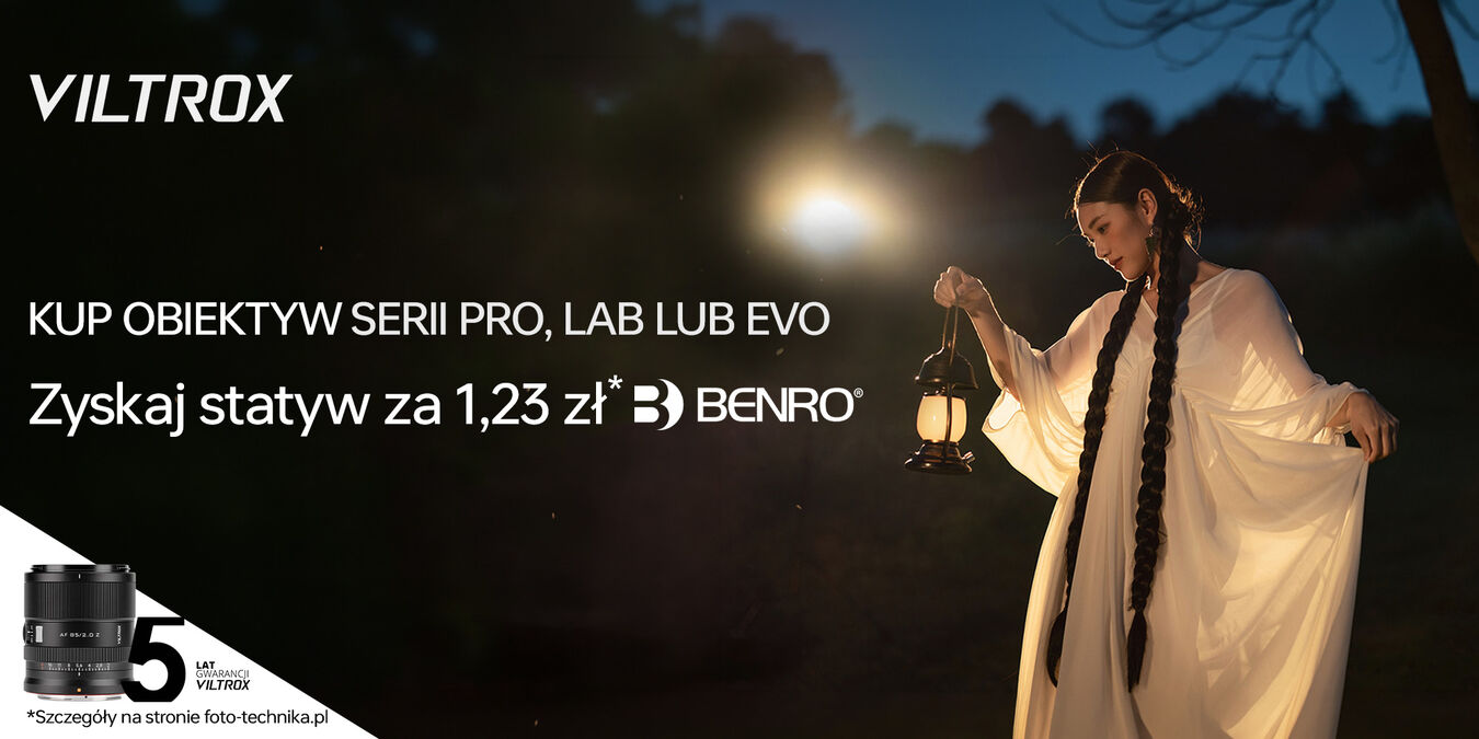 Viltrox | Kub obiektyw z serii Pro, LAB lub EVO i odbierz statyw za 1,23 zł