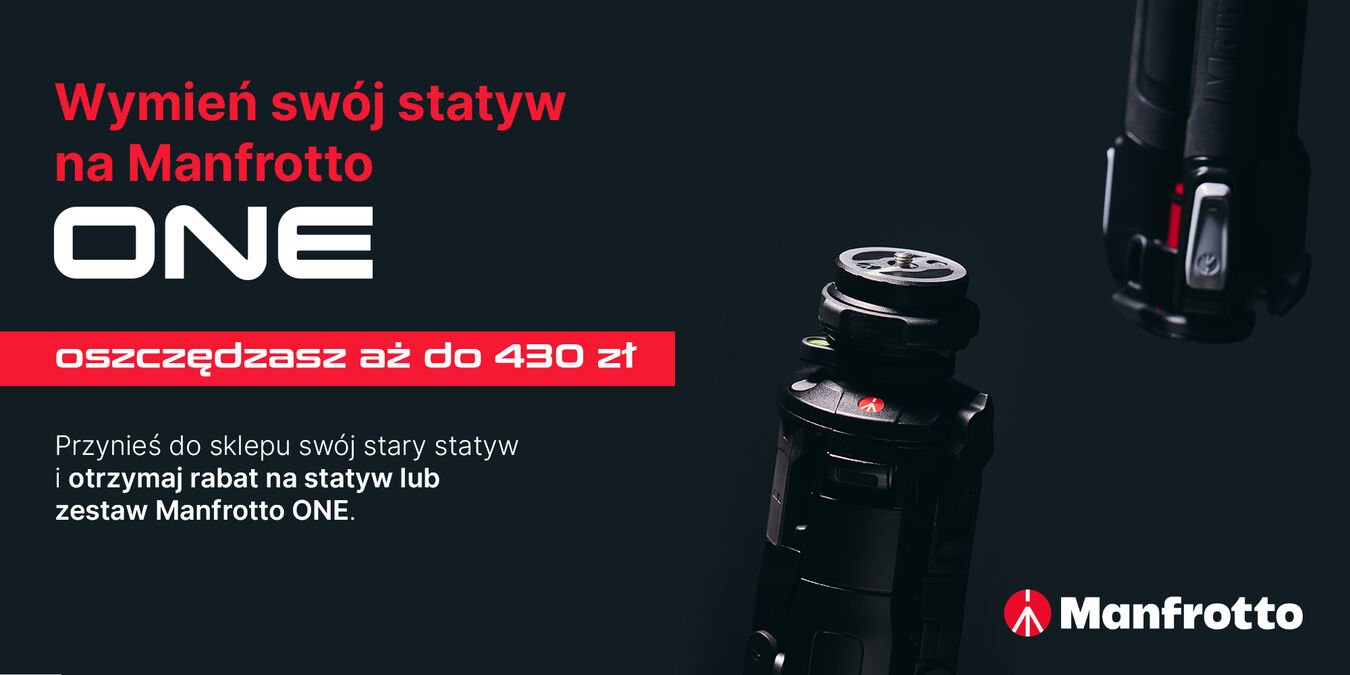 Manfrotto | Wymień stary statyw na Manfrotto z rabatem do 430 zł!