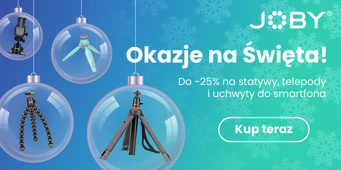 Joby | Okazje na Święta: do 25% rabatu na statywy, telepody i uchwyty do smartfona