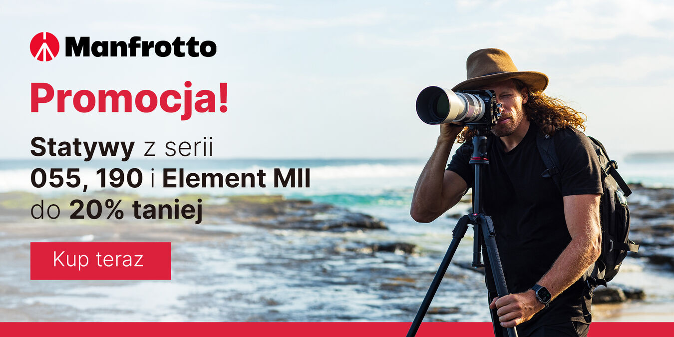 Statywy Manfrotto do 20% taniej!