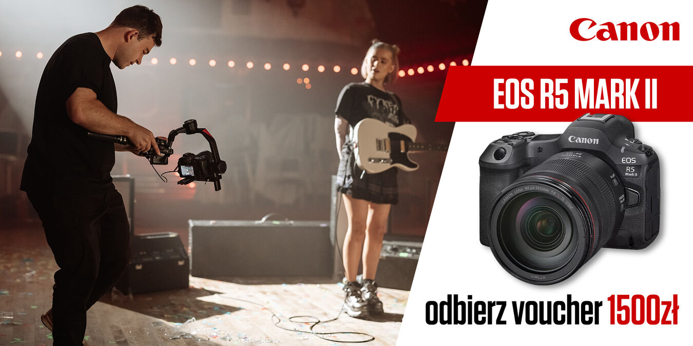 Kup Canon EOS R5 Mark II i odbierz voucher na 1500zł!