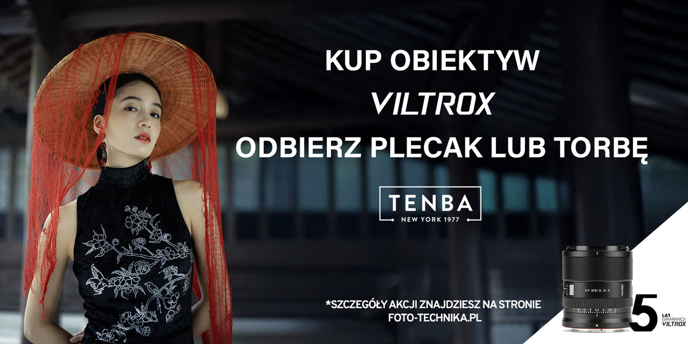 Kup obiektyw Viltrox i odbierz torbę lub plecak Tenba za 1 zł
