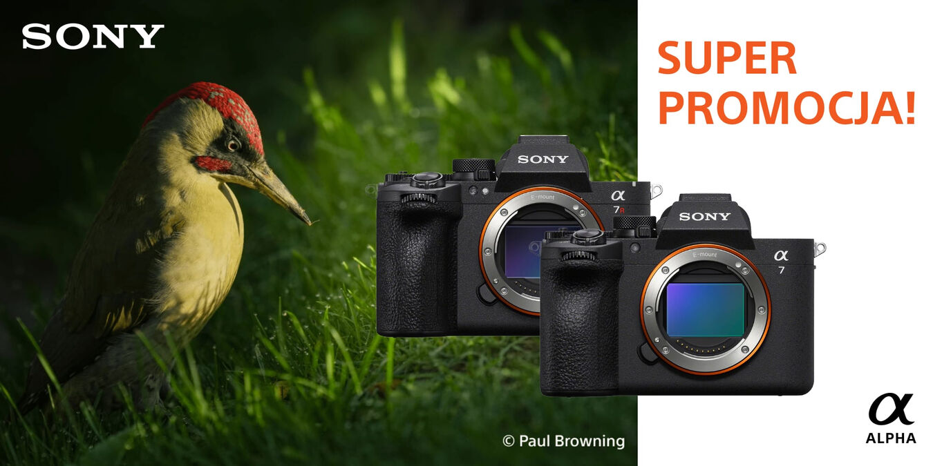 Flagowe modele Sony w specjalnych cenach! Aparaty A7 V i Sony A7R VI w super cenach!