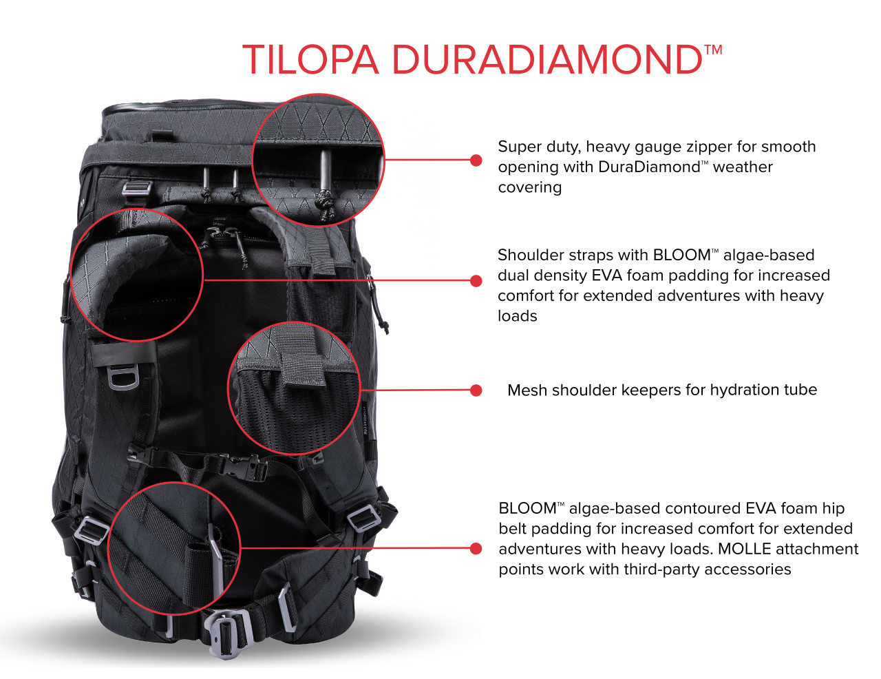 Plecak F-Stop Tilopa DuraDiamond 50l zestaw (m116 + wkład m231 + m923-69 +m815)