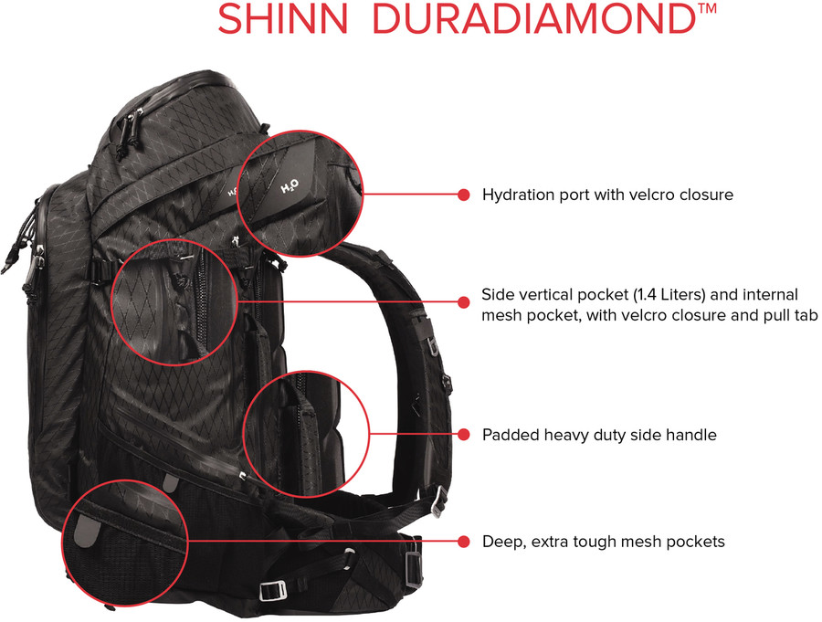 Plecak F-Stop Shinn DuraDiamond 80l zestaw (m146 + m275 + m923-69 + m815) antracyt - wybrane produkty do 30% taniej (cena zawiera rabat)