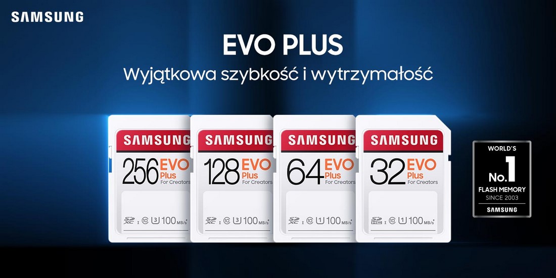Karta pamięci Samsung SDXC 128 GB EVO Plus (100MB/s)