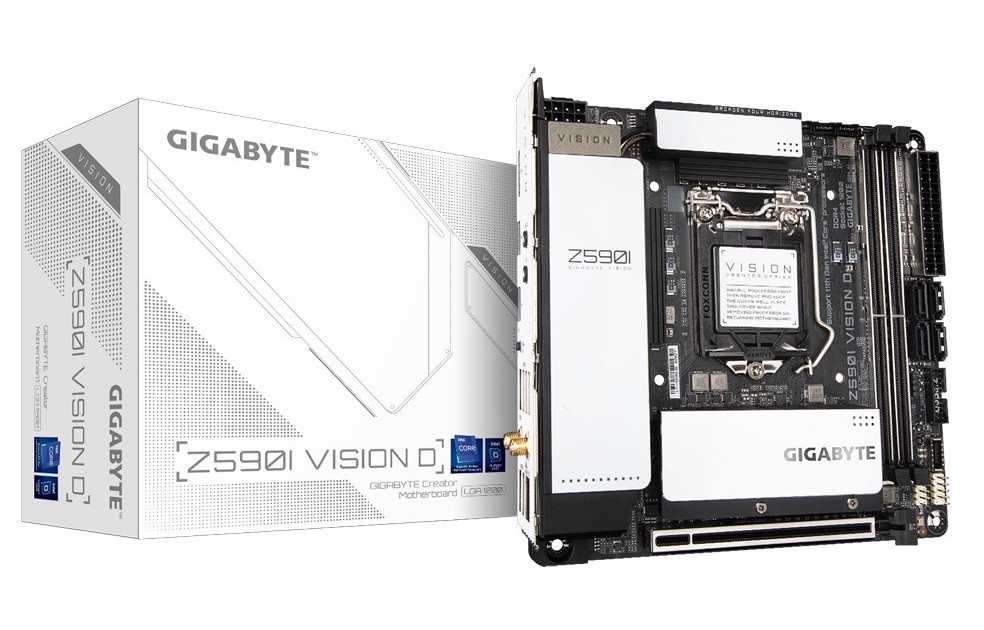 Płyta główna Gigabyte Z590I VISION D s1200 4DDR4 DP/USB-C M.2 mini-ITX