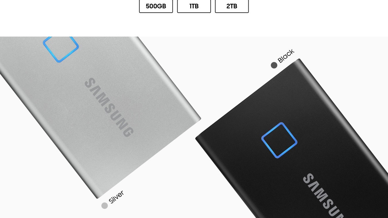 T7 Touch pojemność 500GB 1TB 2 TB