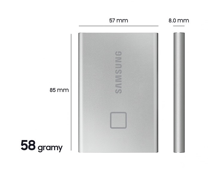 SSD T7 smukły, kompaktowy, lekki, solidny