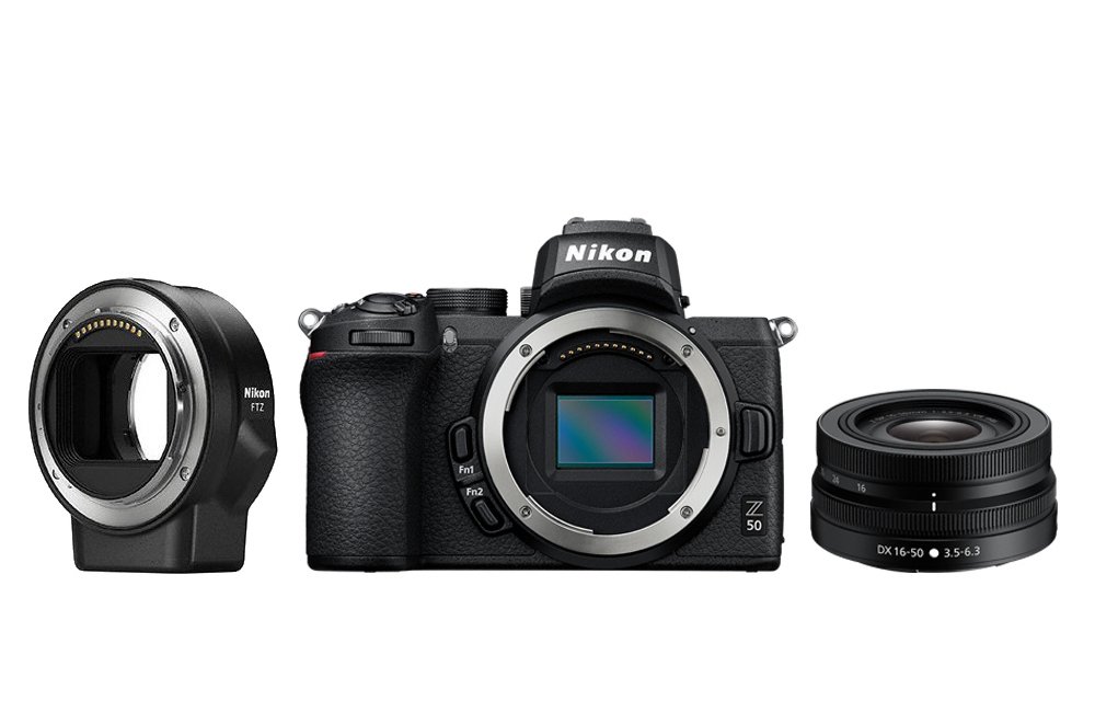 Bezlusterkowiec Nikon Z50 + Nikkor Z 16-50mm f/3.5-6.3 VR DX + Nikkor Z 50-250mm f/4.5-6.3 VR Dx | Cena zawiera rabat 900 zł