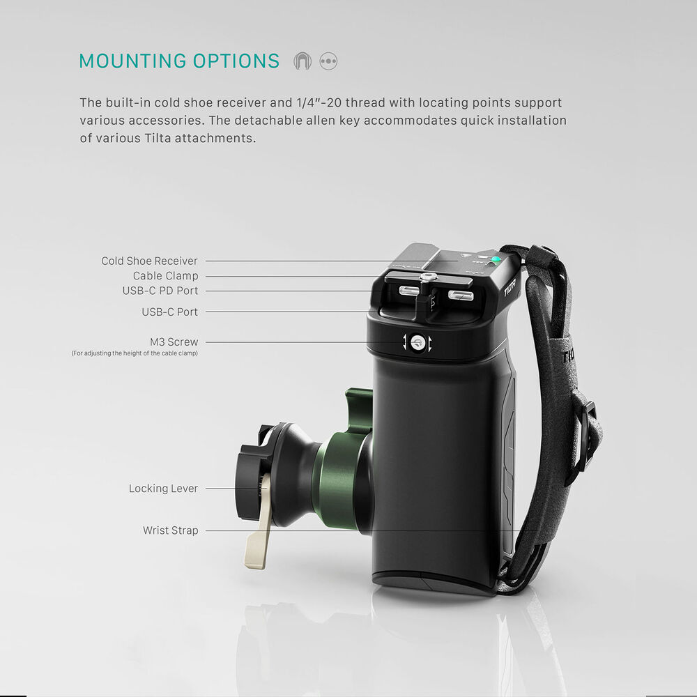 Tilta TA-LSP8-B Left Side PD Handle with Run/Stop Type VIII - Black