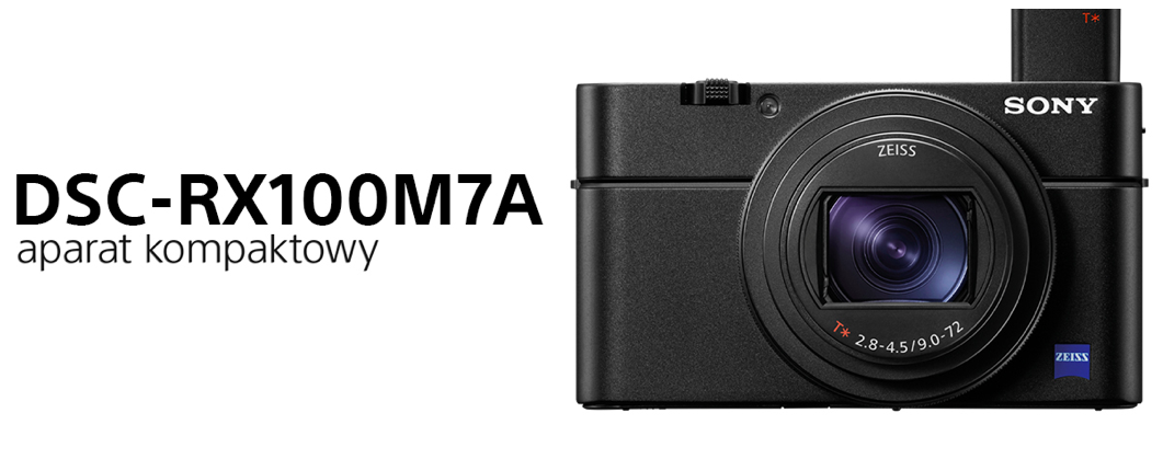Aparat Sony RX100 VII (DSCRX100M7AB.CE3) + Studencki CASHBACK 430zł