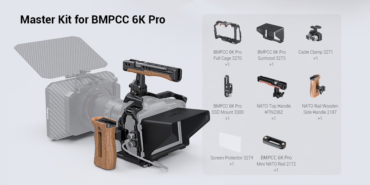 Klatka SmallRig 3299 Blackmagic Pocket Cinema Camera 6K PRO Master Kit