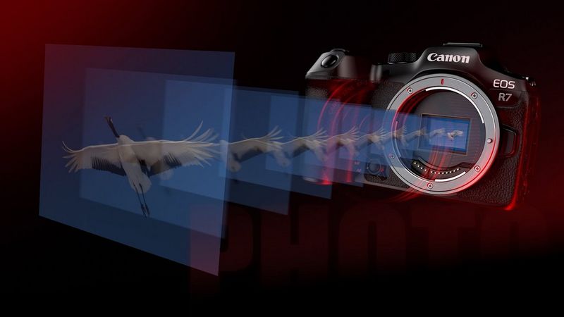 Canon R7 szybkość pracy w trybie zdjęć seryjnych