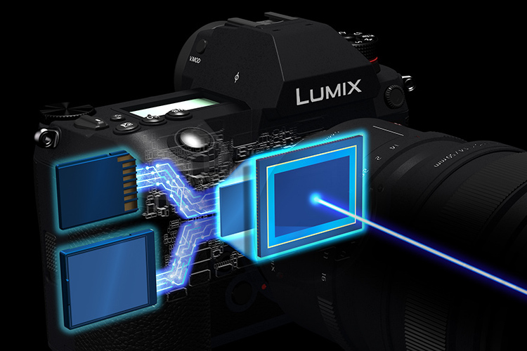 Bezlusterkowiec Panasonic Lumix S1R + Lumix S Pro 70-200mm f/2.8 O.I.S. na aparat