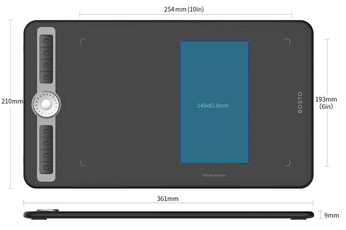 Tablet graficzny BOSTO T1060