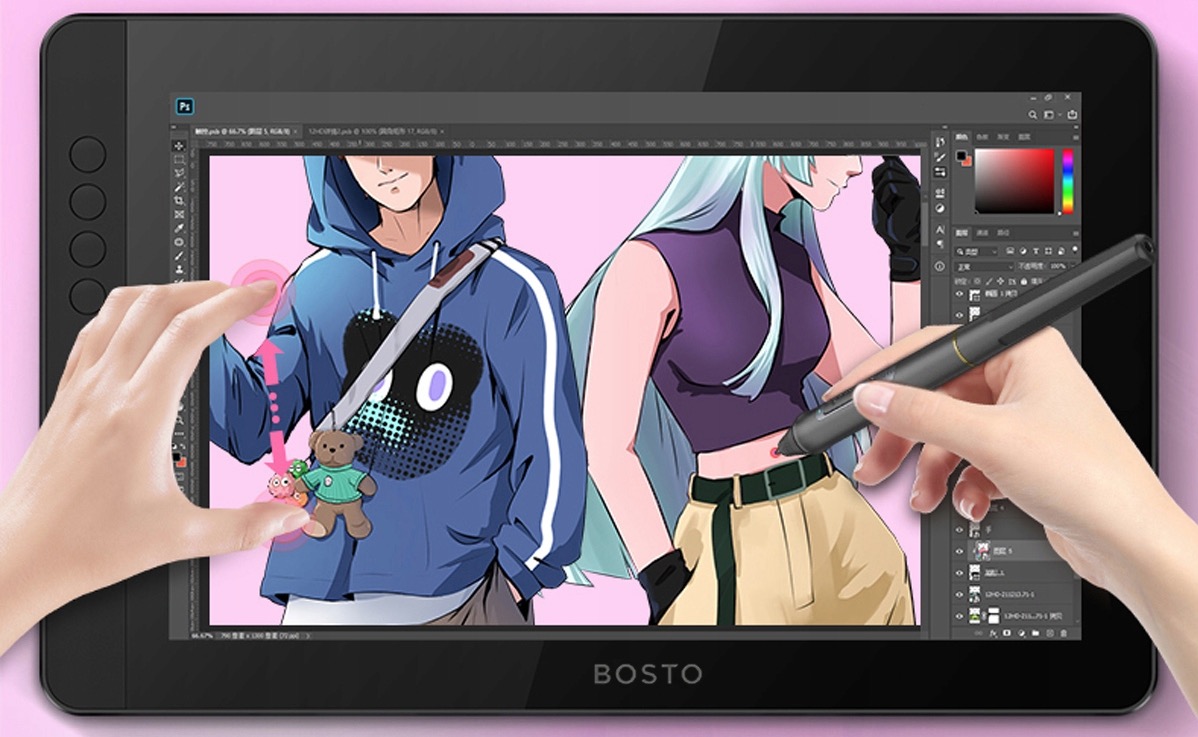 Tablet graficzny BOSTO BT-13HDK-T LCD 13,3" (dotykowy)